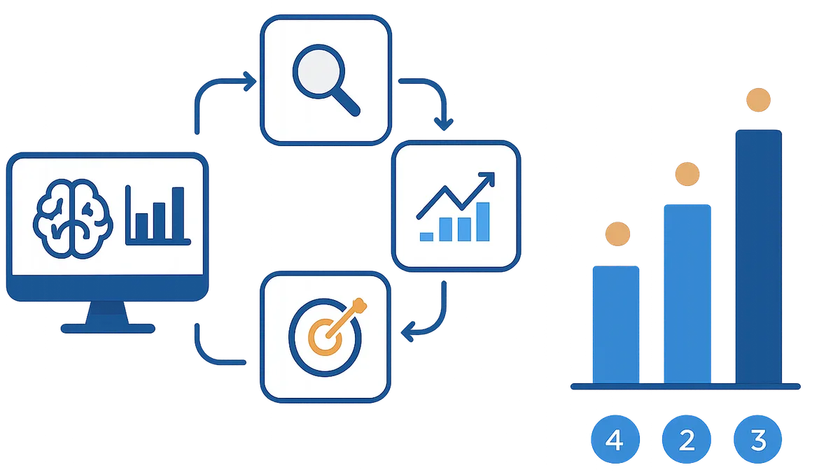 Predictive content planning: 4-step quarterly cycle with AI analytics and